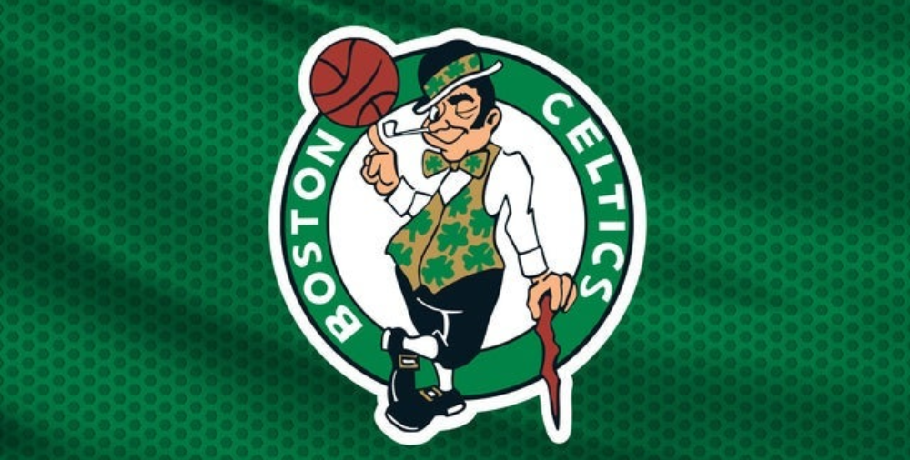 Boston Celtics NBA game at TD Garden with fans cheering